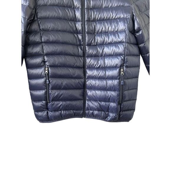 Halifax Traders Feather Down Full Zip Puffer Jacket Mens Navy Blue Size Medium - Picture 3 of 6